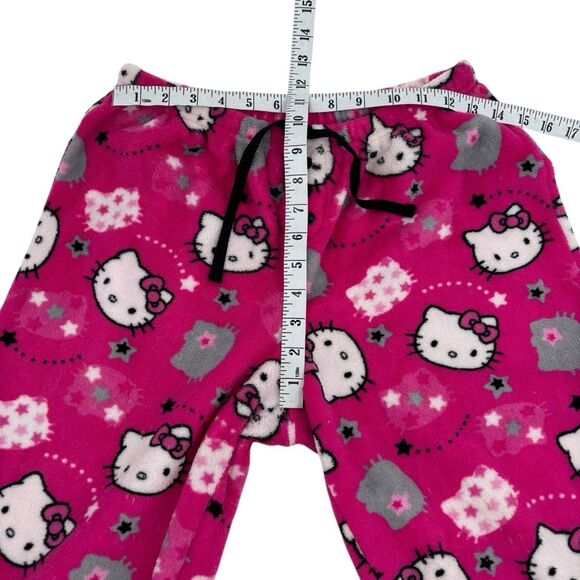 Hello Kitty Shooting Stars Plush Pajama Lounge Pants Sanrio 2011 Sz. M - Picture 7 of 10